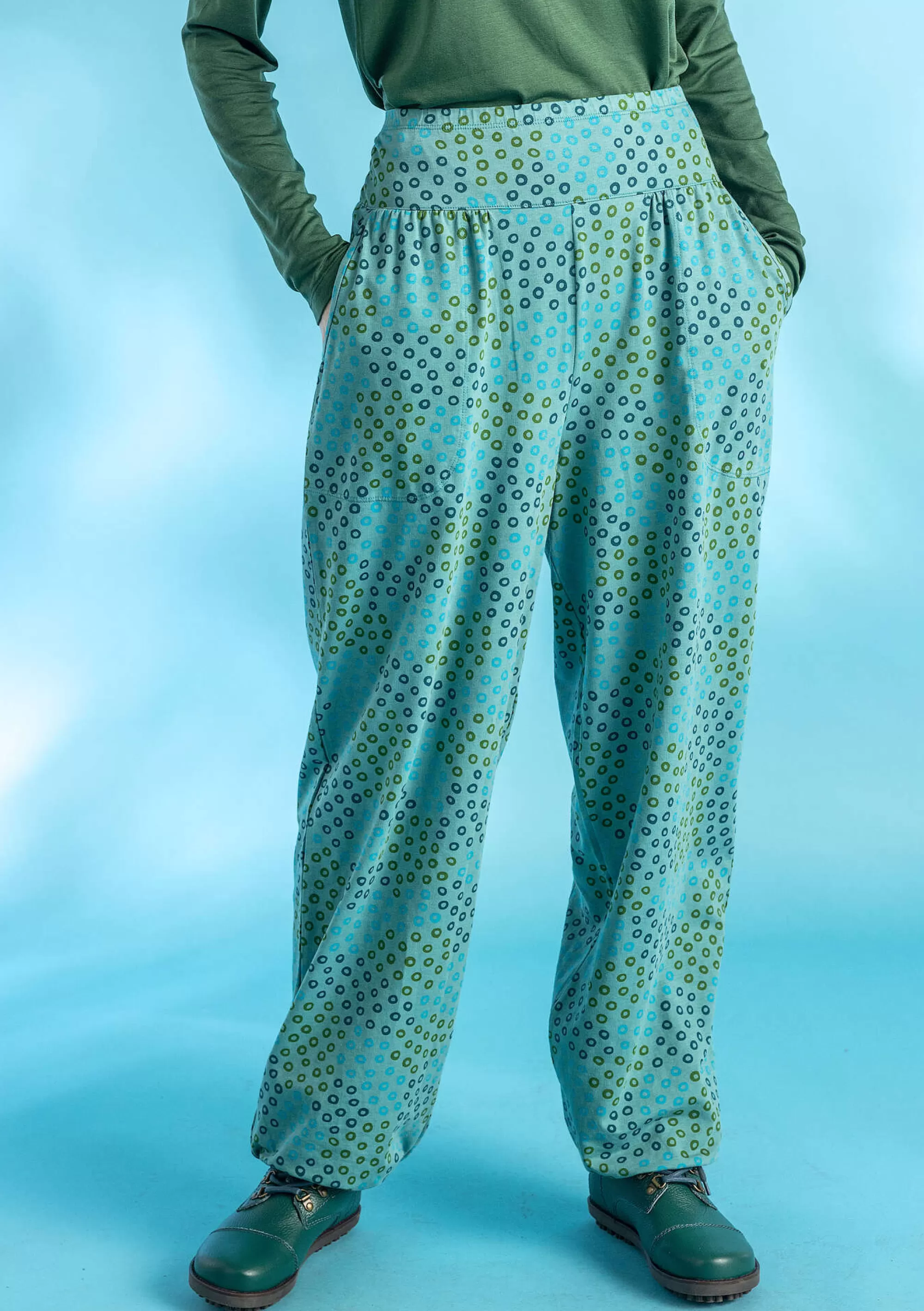 Hosen | Lieblinge aus früheren Kollektionen^Gudrun Sjödén Jerseyhose Stella Aus Bio-Baumwolle/Elasthan aquamarin