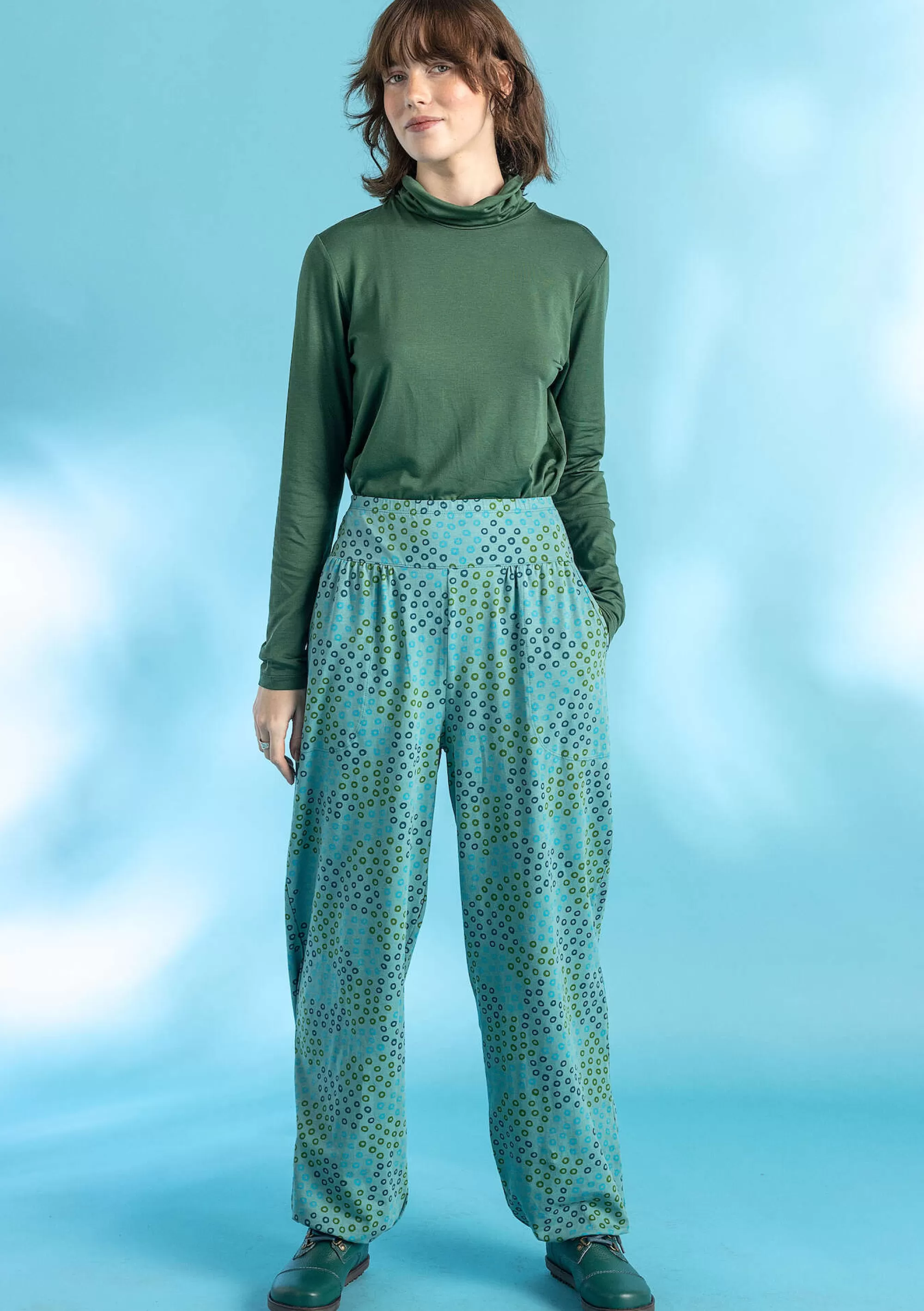 Hosen | Lieblinge aus früheren Kollektionen^Gudrun Sjödén Jerseyhose Stella Aus Bio-Baumwolle/Elasthan aquamarin