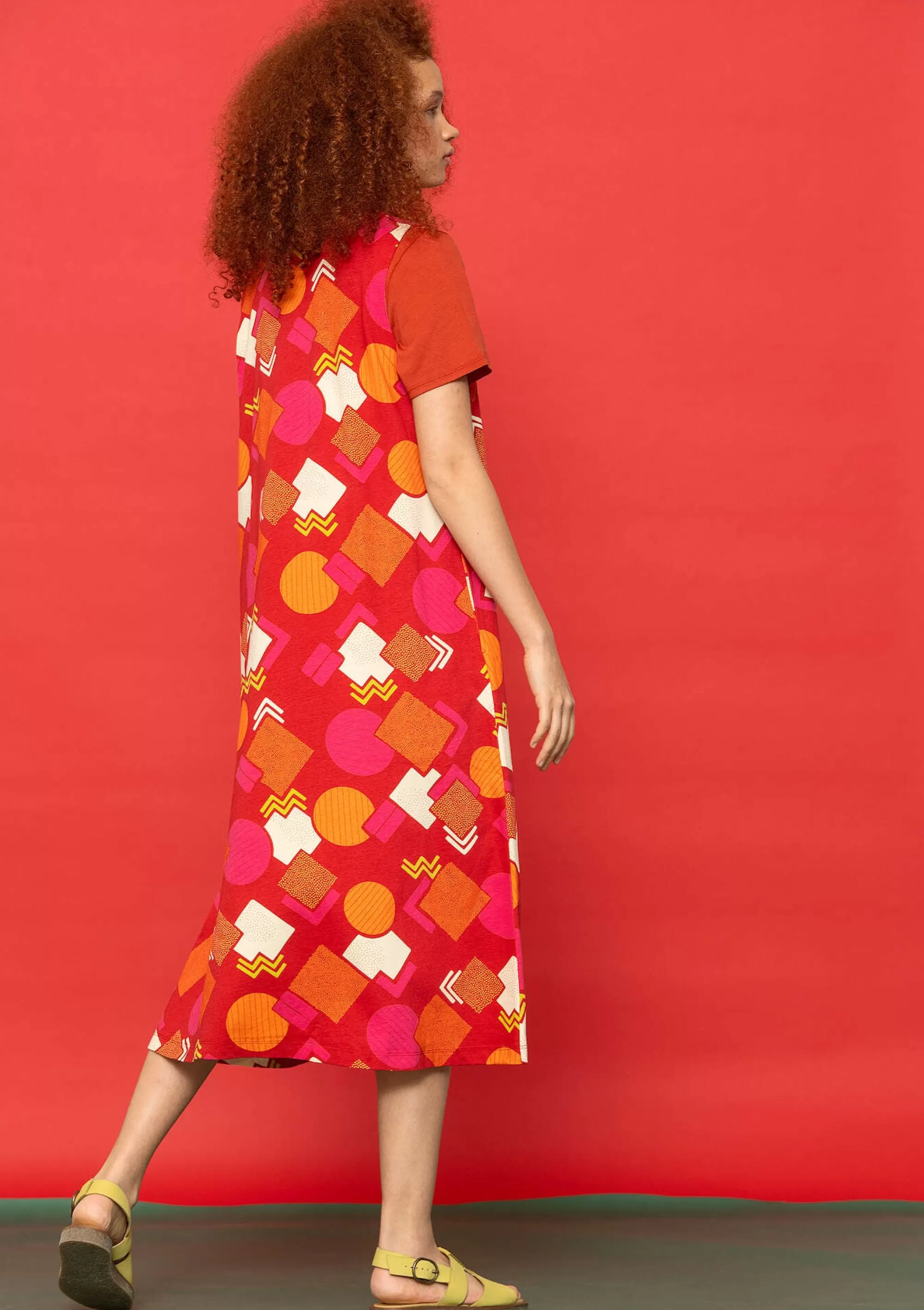 Kleider | Öko-Baumwolle^Gudrun Sjödén Jerseykleid Kompass Aus Bio-Baumwolle walderdbeere