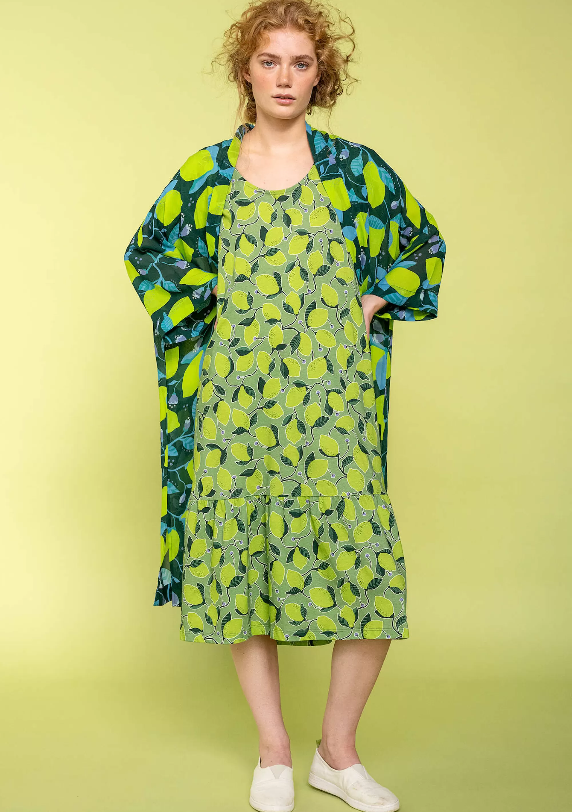 Kleider | Öko-Baumwolle^Gudrun Sjödén Jerseykleid Luisa Aus Bio-Baumwolle dunkelzikade